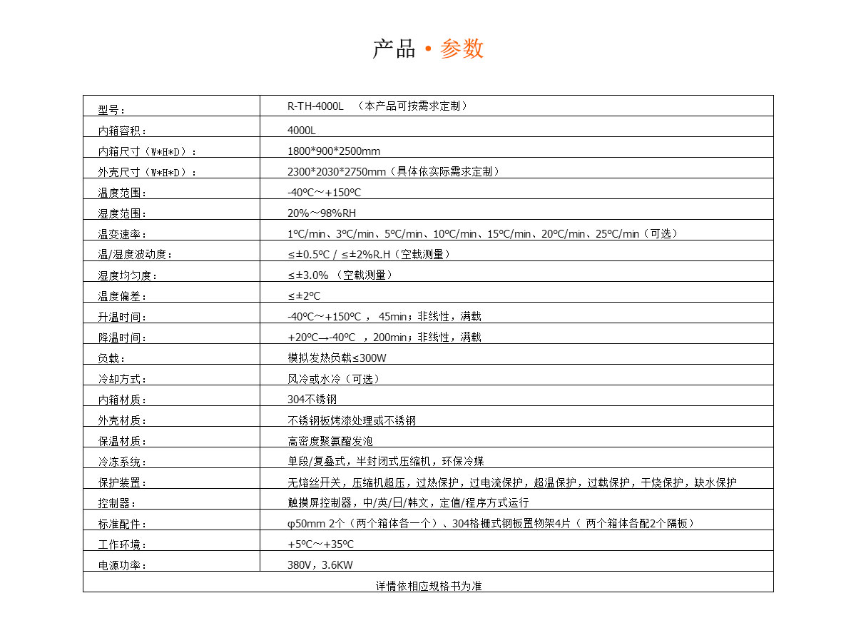 恒溫恒濕試驗箱RK-TH-4000L